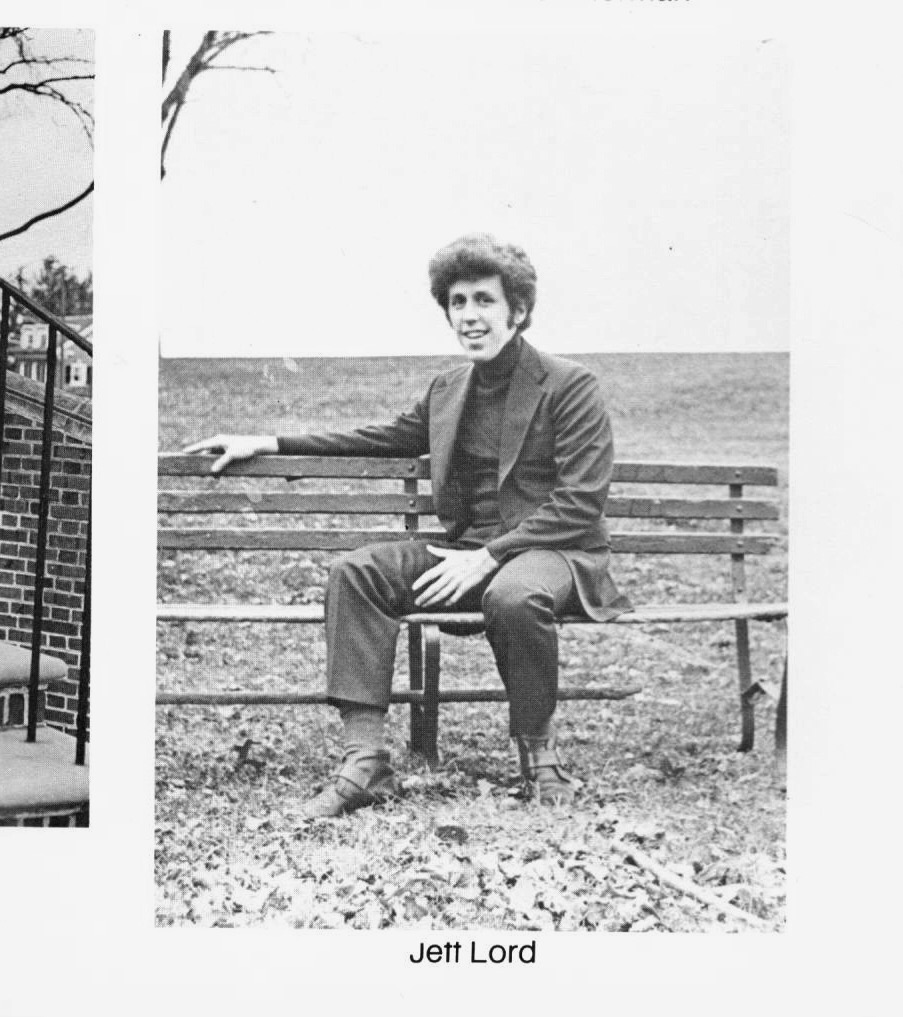 Jeffrey Lord pictured in his Franklin & Marshall Class of 1973 yearbook.